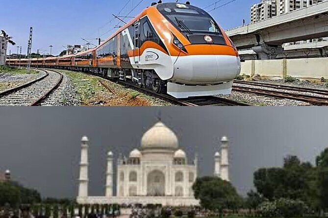 Delhi to Agra: Delhi to Taj Maha tour by Superfast Train Tour - Mehtab Bagh for the rear Taj view across the Yamuna