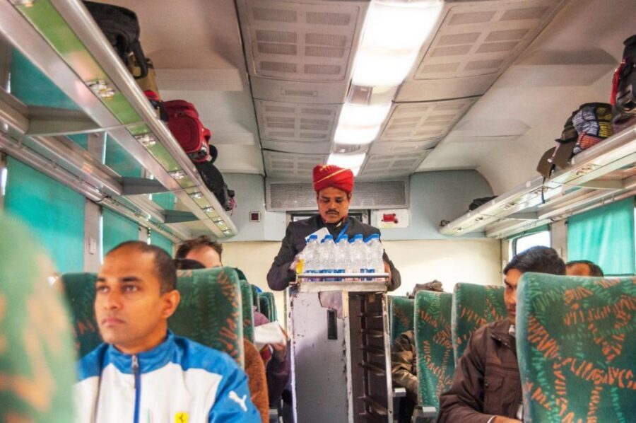 From Delhi: Same Day Taj Mahal Trip By India's Fastest Train - On the Gatimaan Express: AC chair car comfort and breakfast