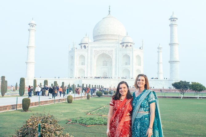 Same Day Agra Tour By Gatimaan Express Train from delhi - Agra arrival and the flower-garland welcome