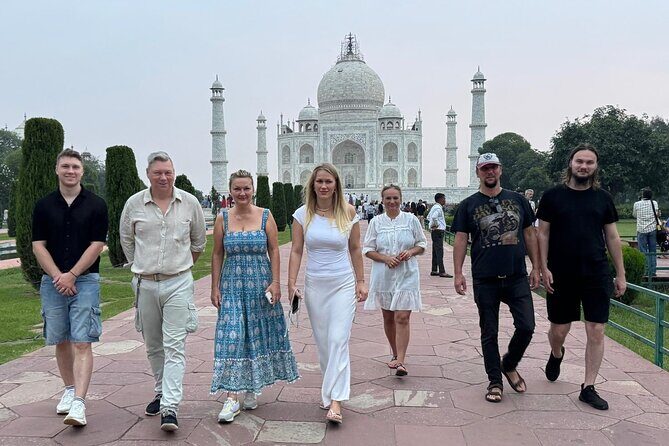 Skip the Line Taj Mahal and Agra Fort with 5<em>Star Lunch – Key things to know before you go’ /></p>
<ul>
<li><strong>Express entry at the Taj Mahal</strong> helps you skip the longest delays and start seeing right away</li>
<li><strong>A private car + hotel pickup</strong> keeps your day from turning into transport math</li>
<li><strong>Guides named in the experience</strong> (Imran, Cozi Khan, Shehid) focus on what matters on-site</li>
<li><strong>Two full sightseeing blocks</strong> of about 2 hours each for Taj Mahal and Agra Fort</li>
<li><strong>Optional Baby Taj add-on</strong> gives you a quieter Mughal “jewel box” moment</li>
<li><strong>Bottled mineral water during the journeys</strong> is included so you’re not hunting mid-ride</li>
</ul>
<h2 id="how-skip-the-line-works-at-the-taj-mahal-and-why-it-matters">How skip-the-line works at the Taj Mahal (and why it matters)</h2>
<p><img src=