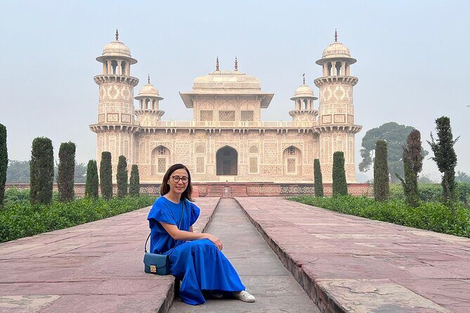 Sunrise to Sunset full day Agra tour with Taj Mahal & 3 Monuments - Mehtab Bagh: Late-Day Views Across the Yamuna
